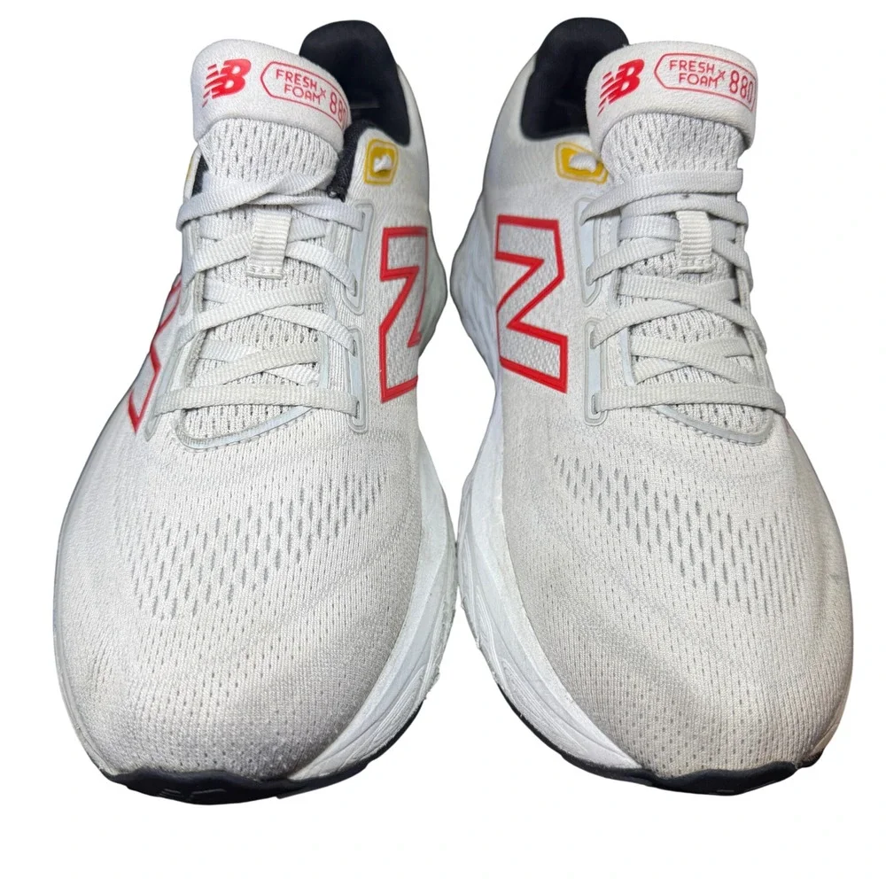 New Balance Fresh Foam X 880 v14 Mens 9.5 Wide Running Shoes White Red M880F14